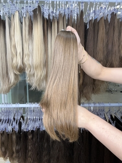 CABELO LOIRO CLARÍSSIMO NATURAL 46CM 120 Gramas - EQUIQUETA DOURADA - comprar online