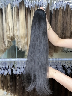 CABELO HUMANO CASTANHO ESCURO 62CM 96 Gramas - comprar online