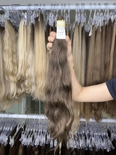 CABELO HUMANO LOIRO NATURAL JEITOSO 51CM 71 Gramas - ETIQUETA DOURADA na internet