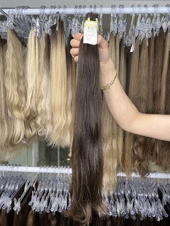 CABELO HUMANO LOIRO ESCURO NATURAL 57CM 139 Gramas na internet