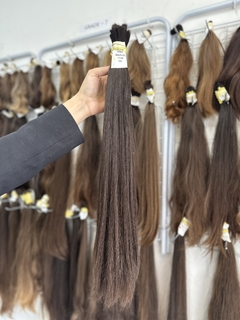 CABELO HUMANO LOIRO ESCURO NATURAL 62 CM 190 GRAMAS -ETIQUETA DOURADA - comprar online