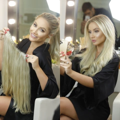 MEGA HAIR COR 10 - CABELO HUMANO DO SUL - Cabelo Mais Estética