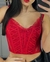 CORSET DE ENCAJE ROJO VICTORIA'S SECRET no - comprar online
