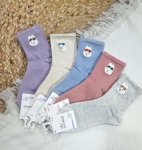 Medias tenis 3/4 Conejito