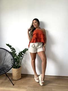 Blusa babado na internet