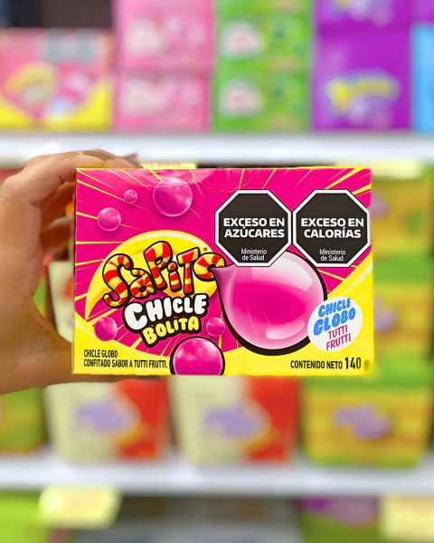 SAPITO CHICLE BOLITA TUTTI FRUTTI 50x2,8g (140g)