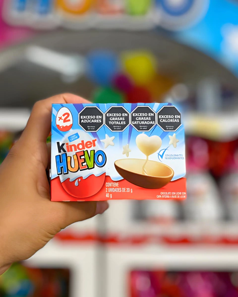 KINDER HUEVO AZUL 2x20g (40g)