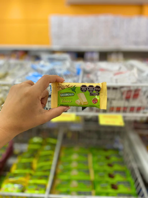 GEORGALOS CHOC BLANCO SIN AZUCAR 30g