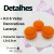 Kit 6 Velas Decorativas para Rechaud Laranja na internet