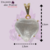 Pingente de Pedra Cristal - Coração Garra Banhado P - Encanto das Pedras