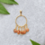 Pingente de Argola com Pedra Ágata de Fogo na Cesta - Encanto das Pedras