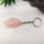 Chaveiro de Pedra Quartzo Rosa