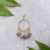 Pingente de Argola com Pedra Quartzo Azul na Cesta - Encanto das Pedras