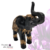 Elefante Indiano Médio - Negro com Manta Dourada - loja online