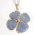 Pingente de Pedra Quartzo Azul - Trevo - comprar online