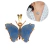 Pingente de Borboleta Pedra Quartzo Azul P - comprar online