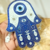 Enfeite de Mão Hamsa com Olho Grego