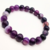 Pulseira de Pedra Ágata Roxa - Unissex