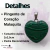 Pingente de Pedra Malaquita - Coração - Encanto das Pedras