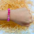 Pulseira de Pedra Ágata Rosa - Unissex na internet