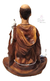 São Francisco Sentado Meditando Em Resina Medindo 18cm - Encanto das Pedras