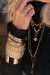 Bracelete Canelado Dourado - loja online