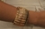 Bracelete Canelado Dourado - loja online