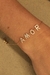 Pulseira Amor Prata com Banho de Ouro na internet