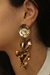 Brinco Flores com Couro - loja online