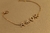 Pulseira Amor Prata com Banho de Ouro - comprar online