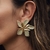 Brinco Flor Estilizada Pistache