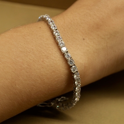 Pulseira Riviera 4 grifas 4mm