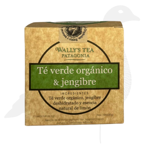 Te verde organico y jengibre Wally`s - comprar online