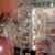 Imagen de Globo de latex inflado con Helio Transparente con Confetti - LARGA DURACION Rose Gold/Blanco