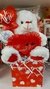 Combo Caja 16 con Peluche ( M ) Oso Mediano Corazón Bordado Piedras - comprar online