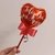 Globo Metalizado 5 Corazon Rojo Feliz Dia mi Amor - Concepto Guada