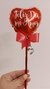 Imagen de Globo Metalizado 5 Corazon Rojo Feliz Dia mi Amor