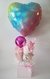Caja 10 Rayitas Rosa Taza con dulces y GLOBO CON HELIO "15 Años"