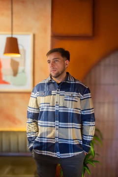 CAMISACO CEDRO AZUL BEIGE - tienda online