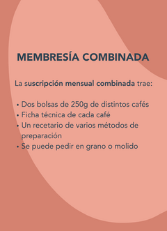 SUSCRIPCIÓN COMBINADA MENSUAL - 500 g en internet