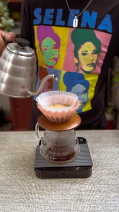 Cafetera Origami Rosa + filtros + soporte de madera - tienda online
