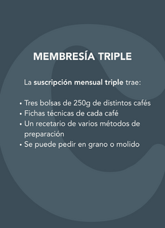 SUSCRIPCIÓN TRIPLE MENSUAL - 750 g en internet