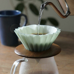Cafetera Origami Rosa + filtros + soporte de madera - Fuego - Tostadores de Cafe