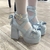 zapatos lolita celeste