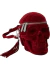 Imagen de calavera roja terciopelo
