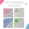 KIT TOALHA FRALDA COM CAPUZ COM DUAS UNIDADES