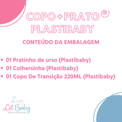 Imagem do KIT COPO + PRATO DE TRANSIÇÃO PARA BEBÊ PLASTIBABY
