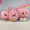 KIT BOLSA MATERNIDADE 3 PEÇAS BAILARINA ROSA
