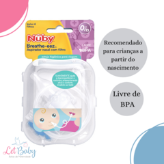 ASPIRADOR NASAL COM FILTRO E ESTOJO NUBY TRANSPARENTE na internet