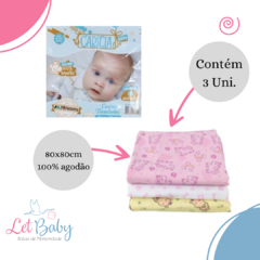 CUEIRO 50CM X 80CM COM 3 UNIDADES MENINA - comprar online